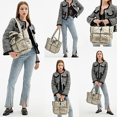 Luxury Quilted Puffer Handbag