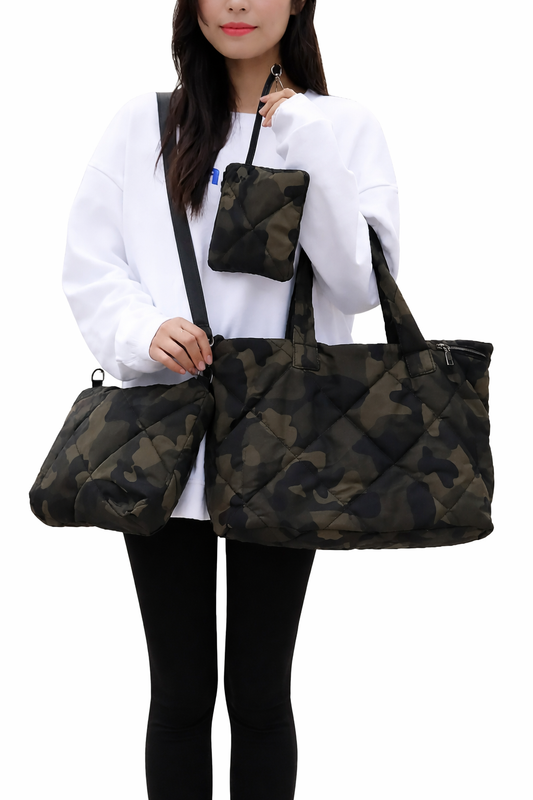 Sporty Puffer Tote Bag